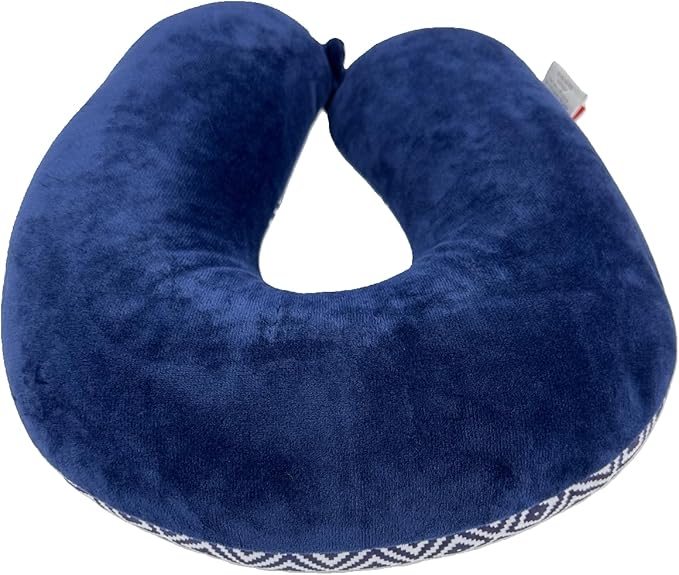 Bookishbunny U Shaped Micro Beads Microbead Neck Head Support Travel Pillow, 12"x12"x4" (DiamondPurple)