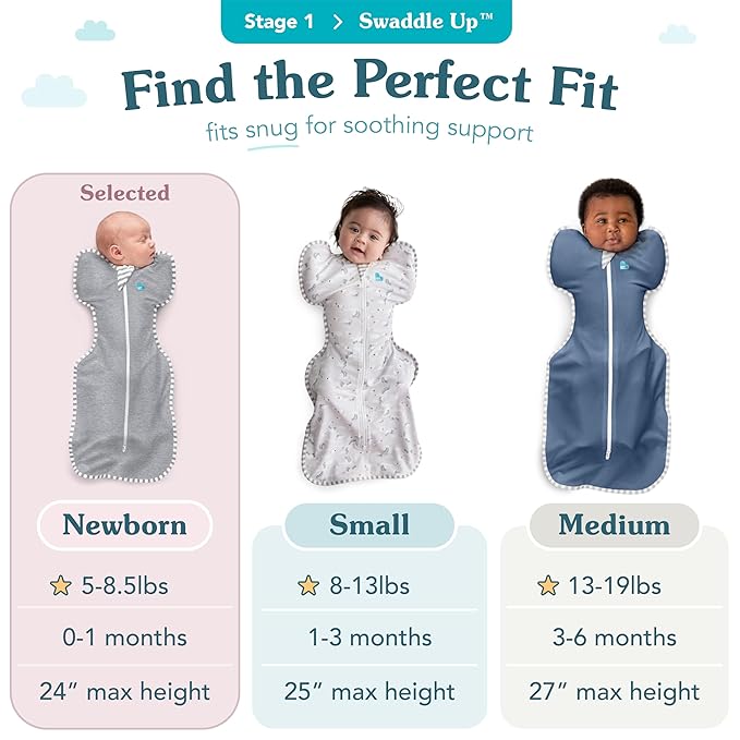 Love to Dream Swaddle UP, Baby Sleep Sack, Self-Soothing Swaddles for Newborns, Get Longer Sleep, Snug Fit Helps Calm Startle Reflex, New Born Essentials for Baby, 1.0 TOG, 5-8.5 lbs, Coral
