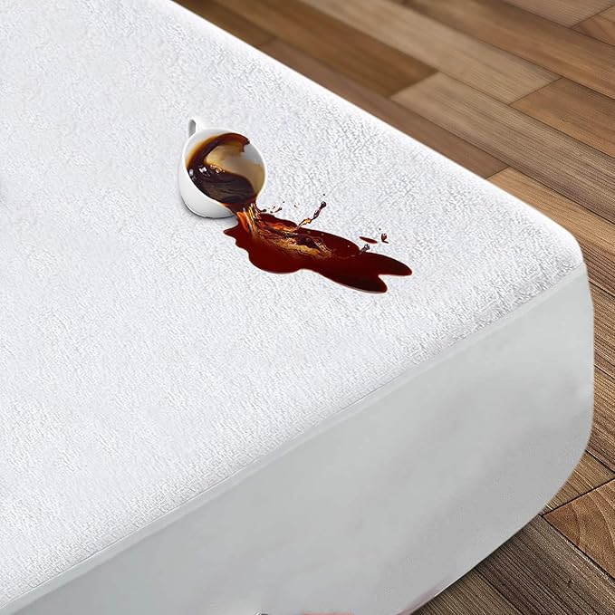 Premium Bedding Encasement, Cooling Mattress Encasement with Mattress Protector, Breathable Mattress Protector Queen Size Mattress Pad Cover