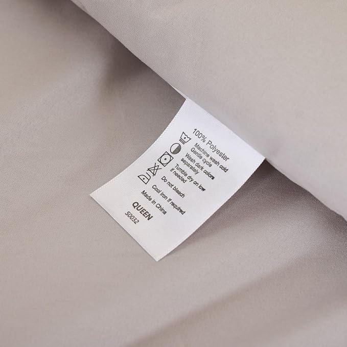 ROSGONIA Twin/Twin XL Comforter for College Girls Boys Linen Grey, 1 Comforter & 1 Pillowcase All Season Kids Comforter Sets Lightweight Dorm Bedding