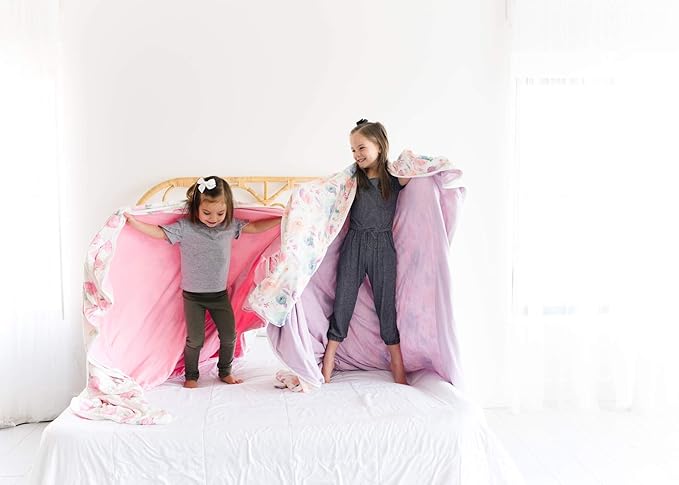 Copper Pearl Jumbo 3-Layer Baby Blanket: Soft Quilts for Boys & Girls | Breathable, Cozy Toddler Blanket | Newborn Quilt | 46x46 Premium Polyester/Rayon | Bloom