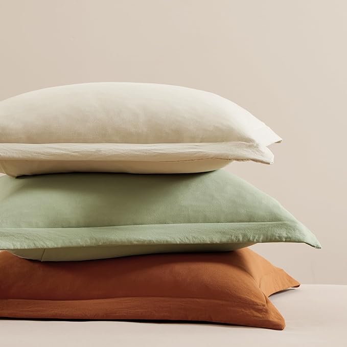 WRENSONGE King Size Comforter Set- 7 Pieces Soft Sage Green Bed in a Bag King with Fitted Sheet, Flat Sheet, 2 Pillow Shams, and 2 Pillowcases- Warm Bed Set for All Season