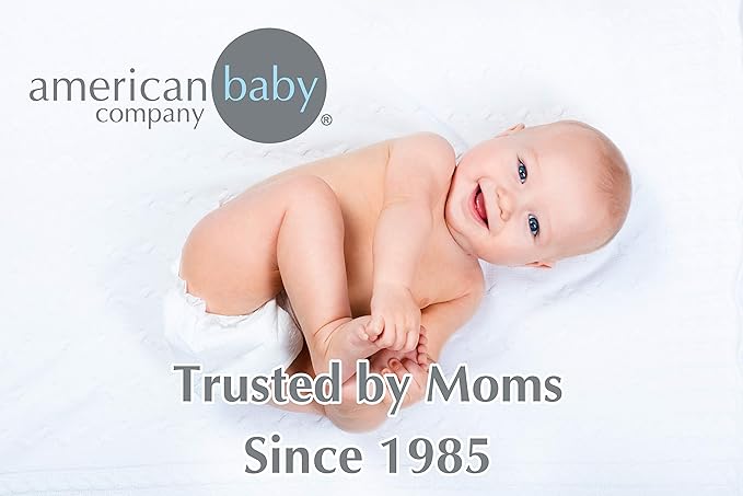 American Baby Company 100% Cotton Thermal Waffle Swaddle Blanket (30" x 40"), Soft, Breathable & Stretchy, Blue, for Boys and Girls, Perfect for Swaddling, Travel and Gifting