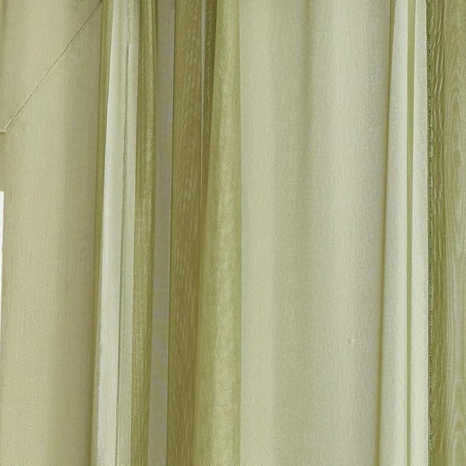 Warm Home Designs Sage Green Bed Canopy Curtains in 55 x 144 Inch Size. Our Twin Canopy Bed Curtains Work Great as Kids Canopy, Bed Scarf, Bed Curtain or to Enhance Bed Decor. BC Sage 144"