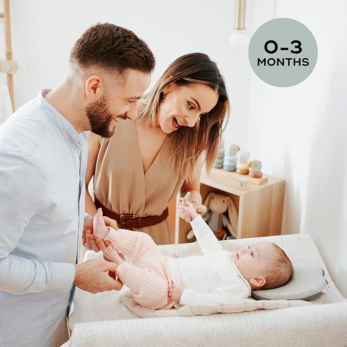 Babymoov Lovenest Organic Baby Infant Cushion, Pediatrician Designed Versatile, Comfortable, Machine-Washable Head and Neck Support (Made in Europe), Baby Registry Must Have