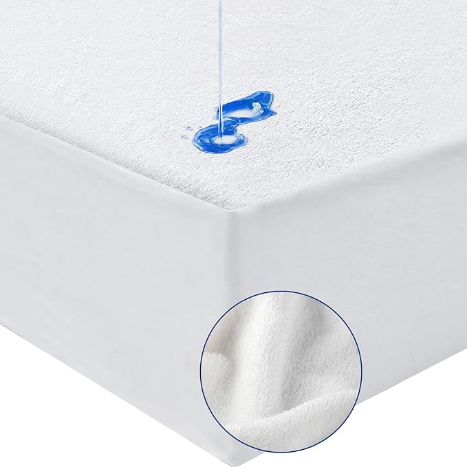 Premium Bedding Encasement, Cooling Mattress Encasement with Mattress Protector, Breathable Mattress Protector Queen Size Mattress Pad Cover