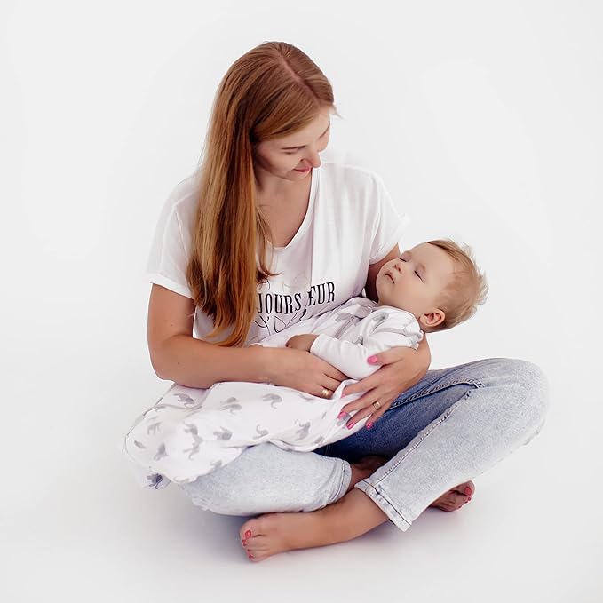 Mama Cheetah Baby Sleep Sack 1.0 TOG, Organic Cotton Baby Wearable Blanket with Two-Way Zipper, Swaddle Transition Sleeping Bag, All-Season Sleep Sack for Infant Toddler Boy Girl, 2-Pack, 18-24 Month