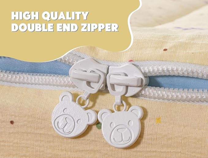Meeting Story 3pcs Kids Comforter Set Twin Zipper Bedding Set for Girls,Kid Bedding Set Bow Comforter Set for Kid,All in one Zipper Bedding（Ivory,Twin）