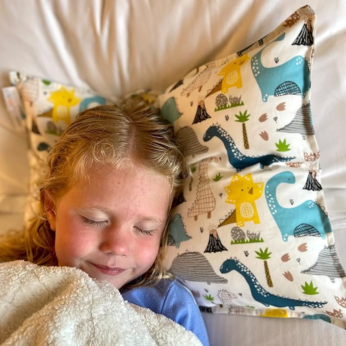 ALVABABY Toddler Pillowcases Cotton Large Pillow Cover Fits 14x19 or 13 x 18 Kids Bedding Pillow 2 Packs Pillow Covers Envelope for Kids Boys Girls Sleeping Travel 2L-2TPW09