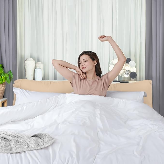 Utopia Bedding Duvet Cover King Size - 3 Piece with Zipper Closure - 1 Comforter Cover 104X90 Inches & 2 Pillow Shams 20X36 Inches (Pack of 8, White) Comforter Not Included