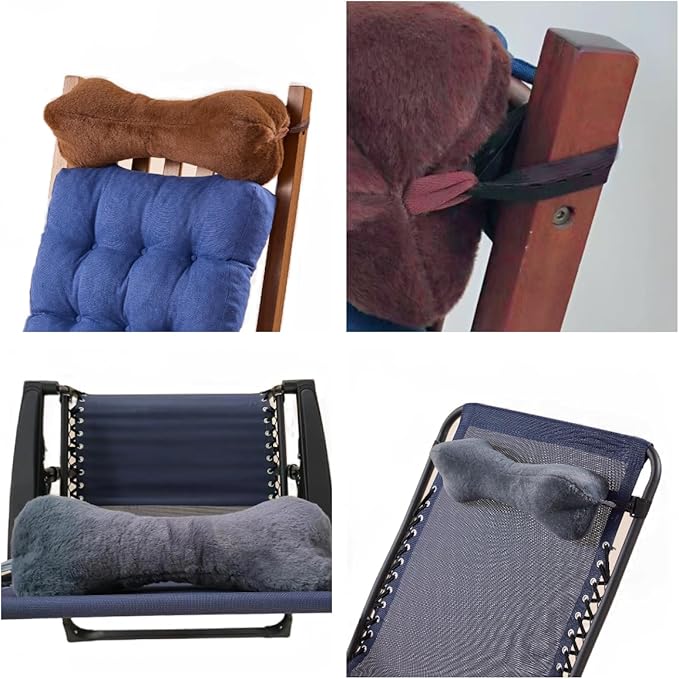 Recliner Headrest Pillow, Head Pillow for Recliner Chair, Sofa, Couch Neck Pillow,Pain Relief Bone Pillow for Sleeping with Adjustable Strap