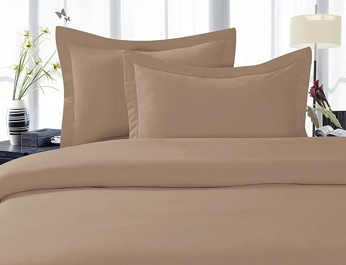 Elegant Comfort 1500 Premier Hotel Quality 4-Piece Bed Sheet Sets, Deep Pockets - Luxurious Wrinkle Free & Fade Resistant, King, Taupe