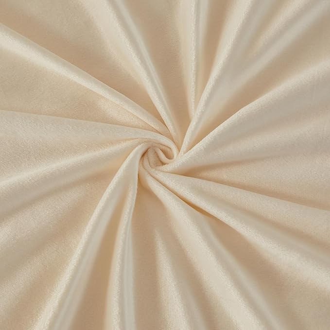 EMME Luxury Fuzzy Duvet Cover Set Twin Size Fluffy Comforter Cover Set for Twin Bed 2 Pieces Shaggy and Plush Soft Bedding Duvet Covers (Cream White, Twin)