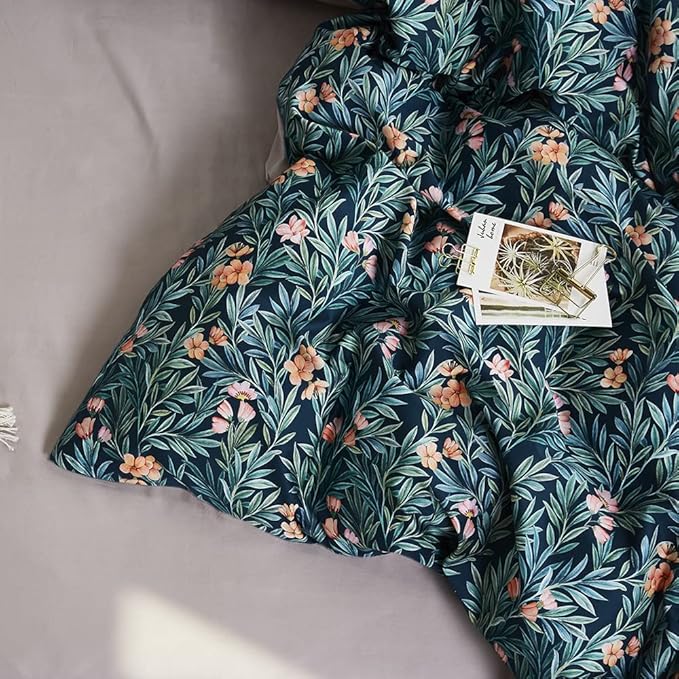 Cupocupa Duvet Cover Set;Duvet Cover Twin Bedding Set Fluffy Boho Duvet Cover Set Paisley Floral Bedding Collection Duvet Cover with Pillowcases