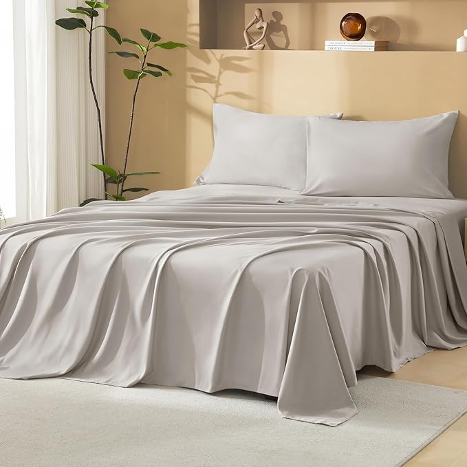 Litanika Linen Full Size Comforter Set with Sheets - 7 Pieces Bed in a Bag Full Boho Tufted Complete Bedding Sets with Comforter, Sheets, Pillowcases & Shams