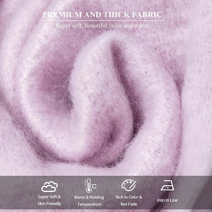 Winter Women Chunky Scarf Warm Blanket Big Thick Large Oversized Wrap Colorful Long Solid Scarves