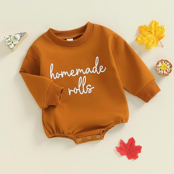 VISGOGO Newborn Infant Baby Boy Girls Oversized Romper Little Dude Sweater Onesie Coming Home Outfit Neutral Clothes