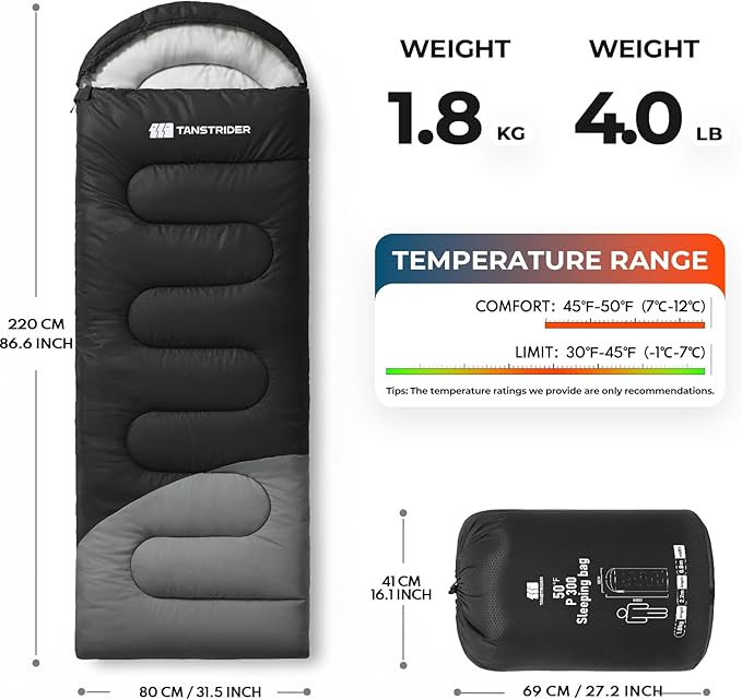 Sleeping Bags for Adults Warm Weather,Backpacking Compact Lightweight Camping Sleeping Bag with Compression Sack for Kids,Camping Essentials Gear for Hiking,Travel,Climb,Outdoor, Indoor