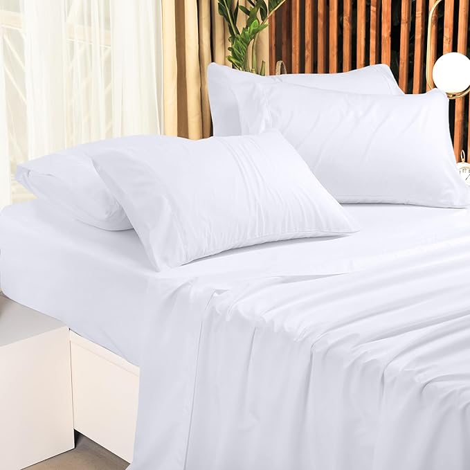 Utopia Bedding Full Size Sheet Set - Bulk Pack of 10 Bed Sheets Set - Soft Brushed Microfiber - Deep Pockets - Shrinkage & Fade Resistant - Easy Care (White)