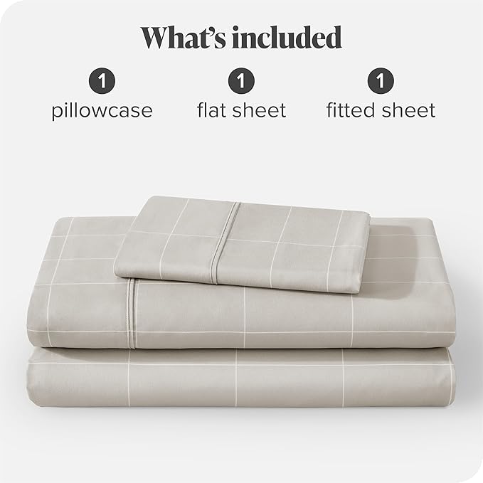 Bare Home Hydro-Brushed Microfiber Print Sheet Set - Twin