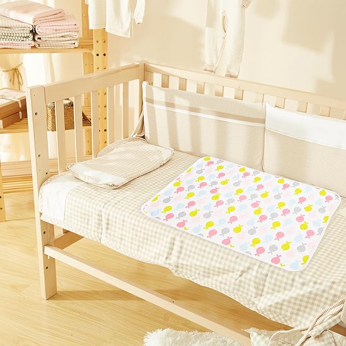 Baby Portable Diaper Changing Pad,Waterproof Changing Mat,Soft Comfortable,Foldable Travel Pad,Toddler Essentials Must Haves,Newborn Shower Gifts(Sea 20 * 27 inch-2pack)