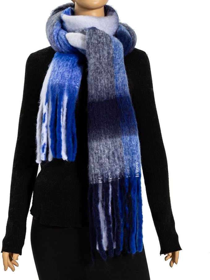 Winter Women Chunky Scarf Warm Blanket Big Thick Large Oversized Wrap Colorful Long Solid Scarves