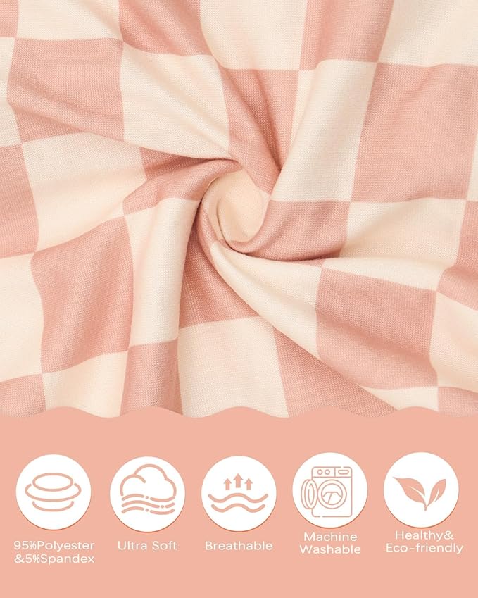 ALVABABY Toddler Pillowcase Stretchy Soft Kids Pillow Cover Fit 13"x 18" or 12"x16" Envelope for Girl Boy Sleepy Travel 2 Pack 2TPE43A