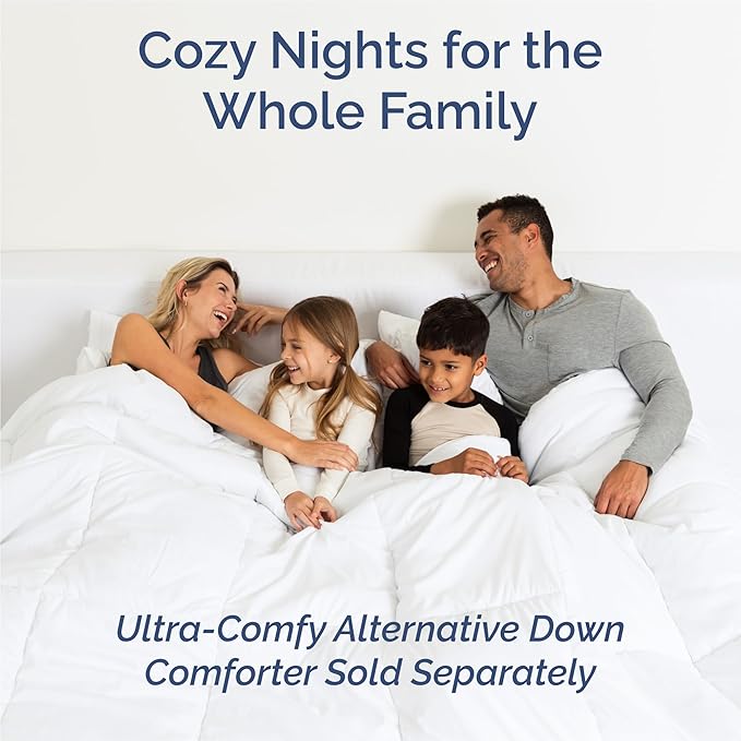 King 6 Piece Sheet Set - Comfy Breathable & Cooling - Soft Hotel Luxury Bedding Set with 8-16 Inch Deep Pockets - 1 Flat & 1 Fitted Sheet & 4 Pillowcases - Wrinkle Free & Easy Care - Blue Stripes 2