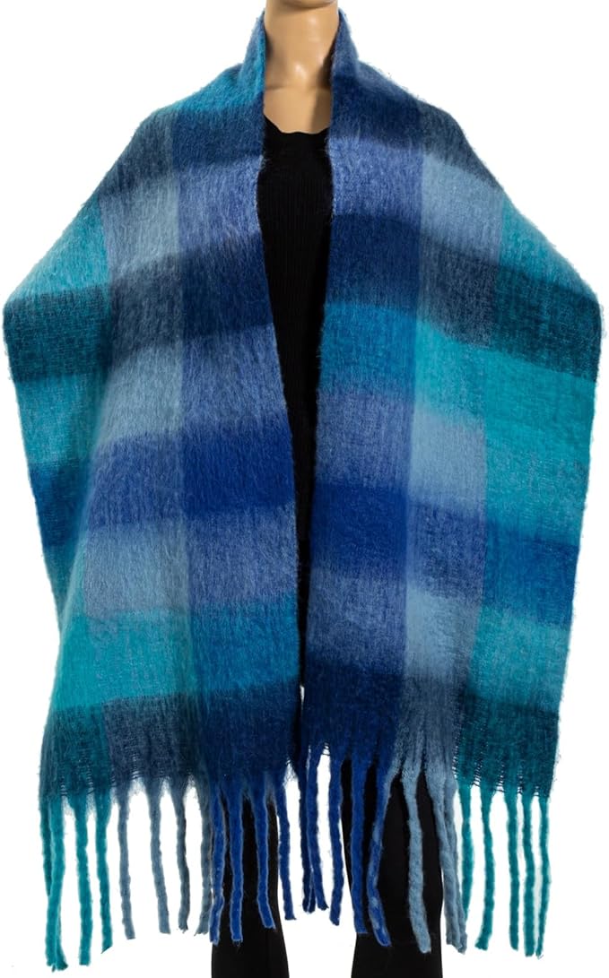 Winter Women Chunky Scarf Warm Blanket Big Thick Large Oversized Wrap Colorful Long Solid Scarves