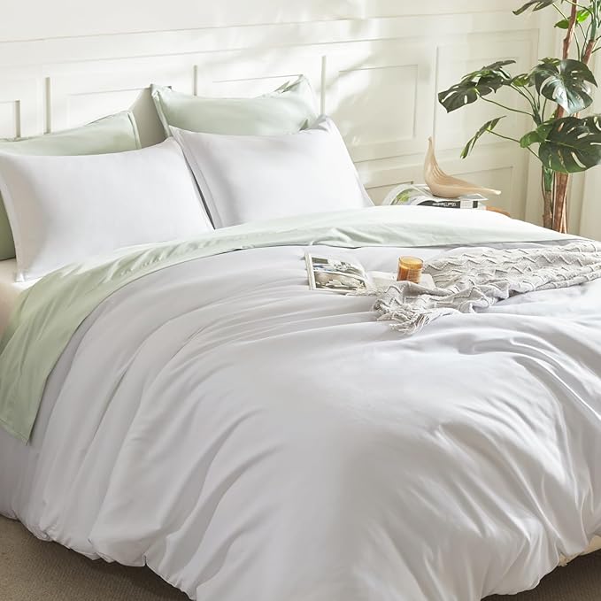 Litanika California King Comforter Set White - 3 Pieces Cal King Lightweight Soft Plain Bed Comforter, Oversized Down Alternative Bedding Set - Machine Washable (104x96In, 2 Pillowcases)