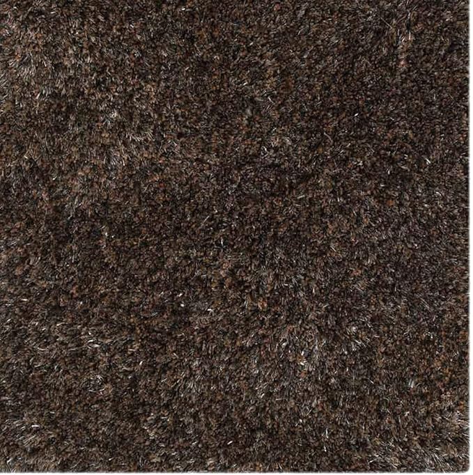 Hand Tufted SHAG Polyester ECO-Friendly Area Rugs - 8'x10', Rectangle, Beige Gray, Solid Plain Design, High Pile Thick Handmade Anti Skid Rugs for Living Room, Bed Room K00111
