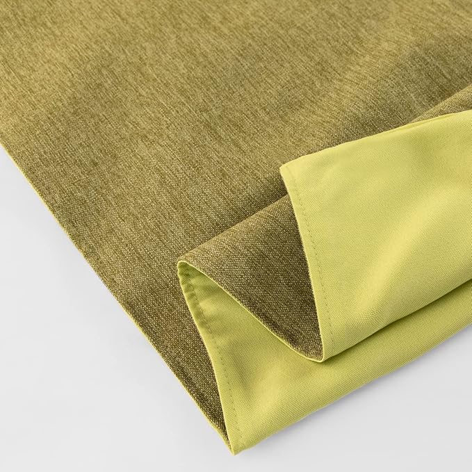 AMBERIS Bed Runner Green, Imitation Linen Decorative Bed Scarf for Home Hotel (Pillowcases Sold Separately)