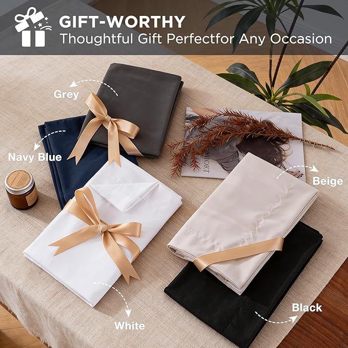 5 Pieces Twin Comforter Set - Utral Soft Microfiber Bedding Set, Thick Duvet Insert Bed in a Bag Without Rustling Noise for All Season, Navy (68"x88")
