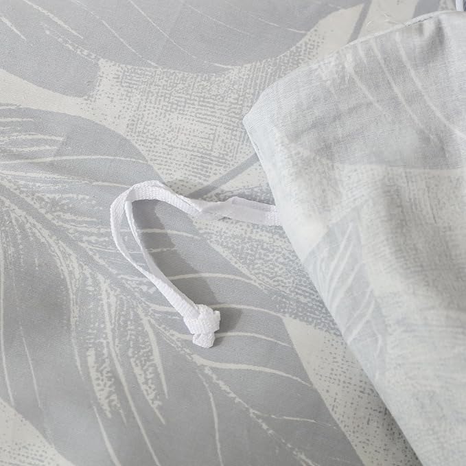 OAITE Duvet Cover Set Twin Size Floral Pattern Ultra Soft 100% Cotton Duvet Cover Sets 3-PC, Breathable Duvet Cover with Zipper Closure & Corner Ties(2 Pillow Shams,1 Duvet Cover)