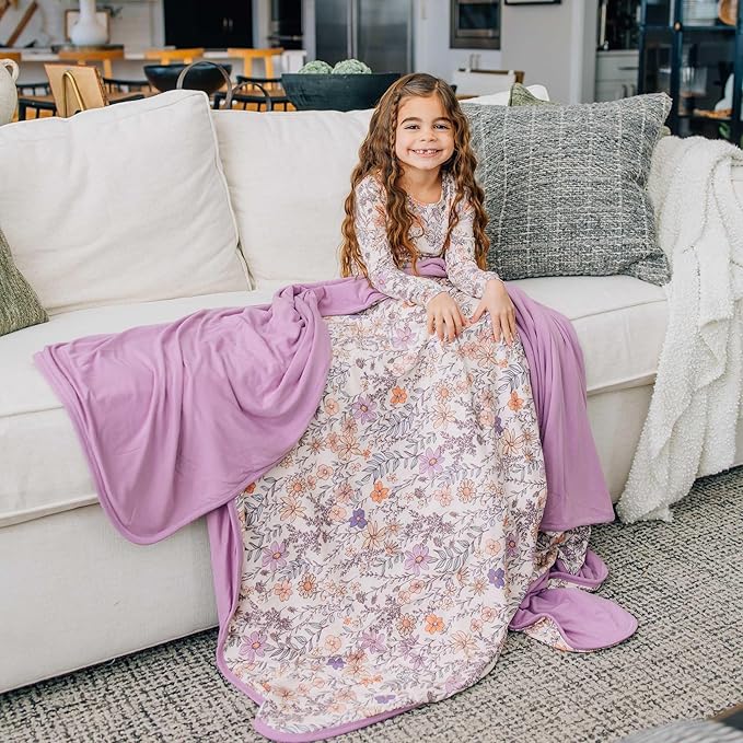 Copper Pearl Jumbo Premium Knit 3 Layer Stretchy Throw Blanket Flora