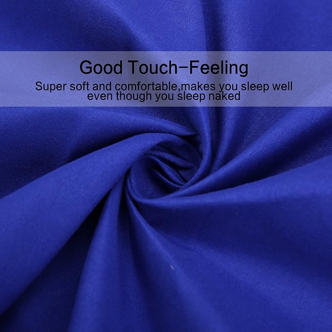 Twin XL Sheets Set 4 Piece - Luxury 1800 Bedding Sheets & Pillowcases - 1 Flat Sheet,1 Fitted Sheet and 2 Pillow Cases - Extra Soft Cooling Bed Sheets - Deep Pocket up to 16" (Twin XL, Royal Blue)