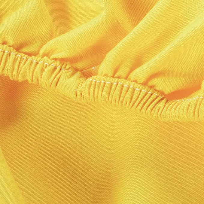 NTBAY Toddler Sheet Set - 3-Piece Microfiber Crib Sheet Set - Flat Sheet, Fitted Sheet, Pillowcase - Solid Toddler Bedding, Yellow