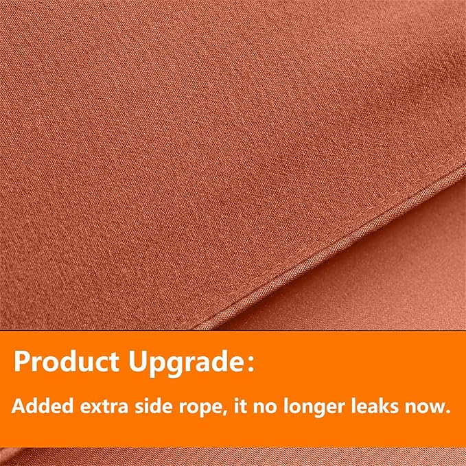 TAIMIT Burnt Orange King Comforter Set - 7 Pieces, Bed in a Bag Bedding Sets with All Season Soft Quilted Warm Fluffy Comforter,Flat Sheet,Fitted Sheet,2 Pillow Shams,2 Pillowcases