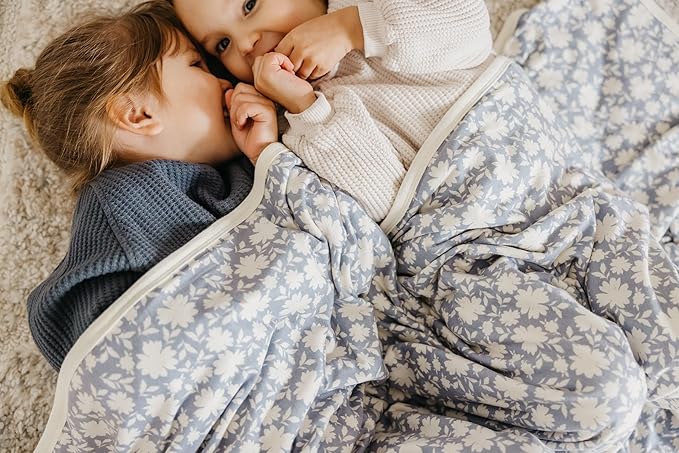 Copper Pearl Jumbo 3-Layer Baby Blanket: Soft Baby Quilts for Boys and Girls | Breathable, Cozy, Toddler Blanket | Baby Quilt for Newborns | 46x46 Premium Polyester/Rayon | Lacie