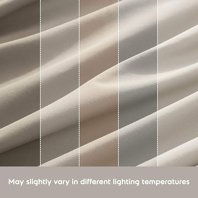 Nestl Full Sheet Set - Luxury 1800 Ultra-Soft Microfiber Full Bed Sheets - Double Brushed - Deep Pockets - Easy Fit - 4 Piece Set - Bedding Sheets & Pillowcases (Full, Linen)