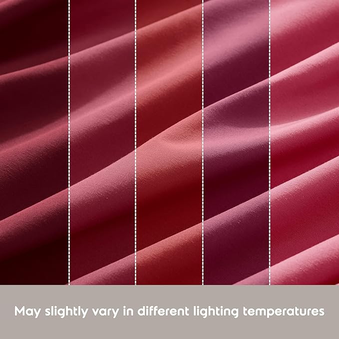 Nestl Twin XL Sheet Set - College Dorm Size - Luxury 1800 Ultra-Soft Microfiber Twin Extra Long Bed Sheets - Deep Pockets - Easy Fit - Extra Soft - 3 Piece Set (Twin XL, Burgundy Red)
