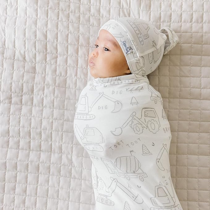 Copper Pearl Large Premium Knit Baby Swaddle Receiving Blanket Gage