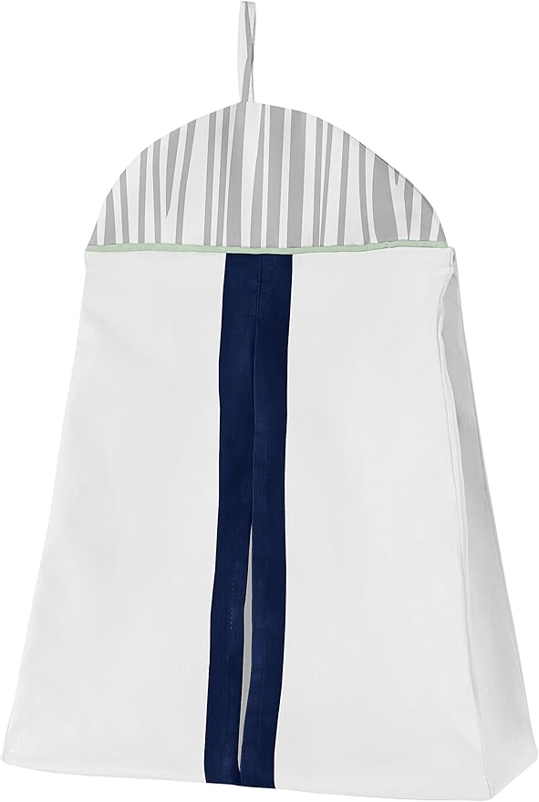 Sweet Jojo Designs Navy Blue, Mint and Grey Woodsy Deer Boys Baby Bedding 4 Piece Crib Set