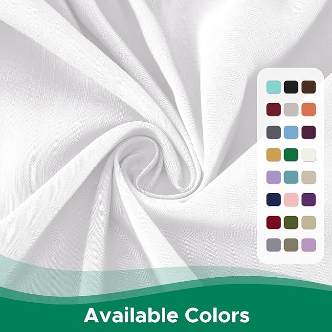 Biscaynebay Wrap Around Bed Skirts for Full & Full XL Beds 17" Drop, White Adjustable Elastic Dust Ruffles Easy Fit Wrinkle & Fade Resistant Silky Luxurious Fabric Solid Machine Washable
