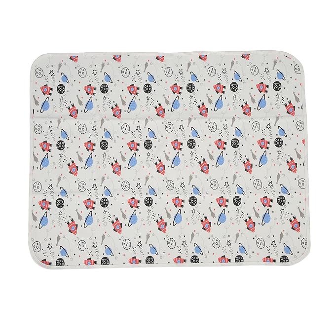 Respicefinem Baby Waterproofs Bed Pad Washable Mattress Pad Mat Baby Wateproofs Bed Mat Protector for Kids Toddler Reusable Underpads Bed Wetting Incontinence Cover (Space)
