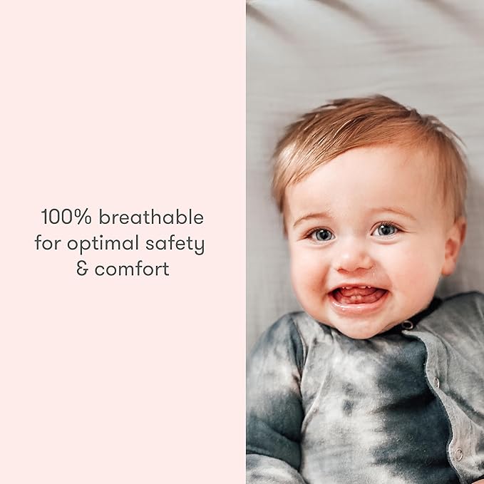 Newton Baby Fitted Crib Sheet (2-Pack) - Ultra Breathable and Soft, Organic Cotton, Fits All Standard Cribs, Pink