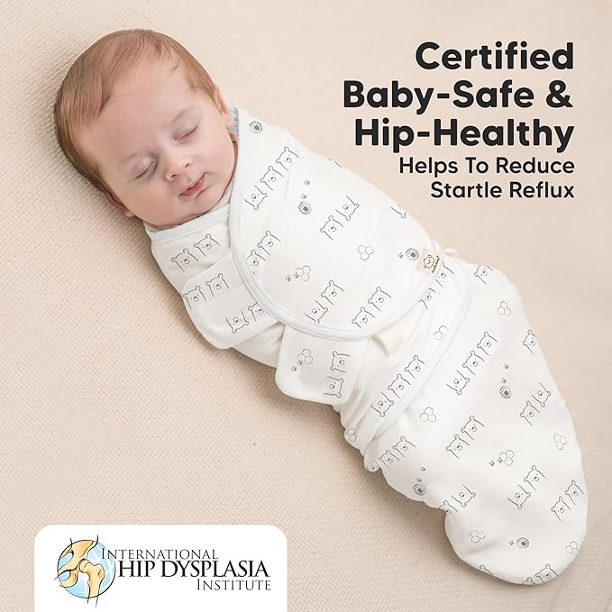 Baby Swaddle Sleep Sacks with Zipper - 3-Pack Swaddles for Newborns 0-3 Months, Infant, Baby Girls, Boys, Soft & Durable Newborn Sleep Sack, Easy Diaper Change Swaddling Blanket (Bumbly, OS)