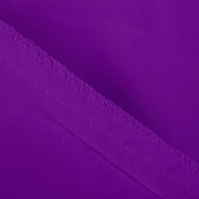 NTBAY Toddler Sheet Set - 3-Piece Microfiber Crib Sheet Set - Flat Sheet, Fitted Sheet, Pillowcase - Solid Toddler Bedding, Purple