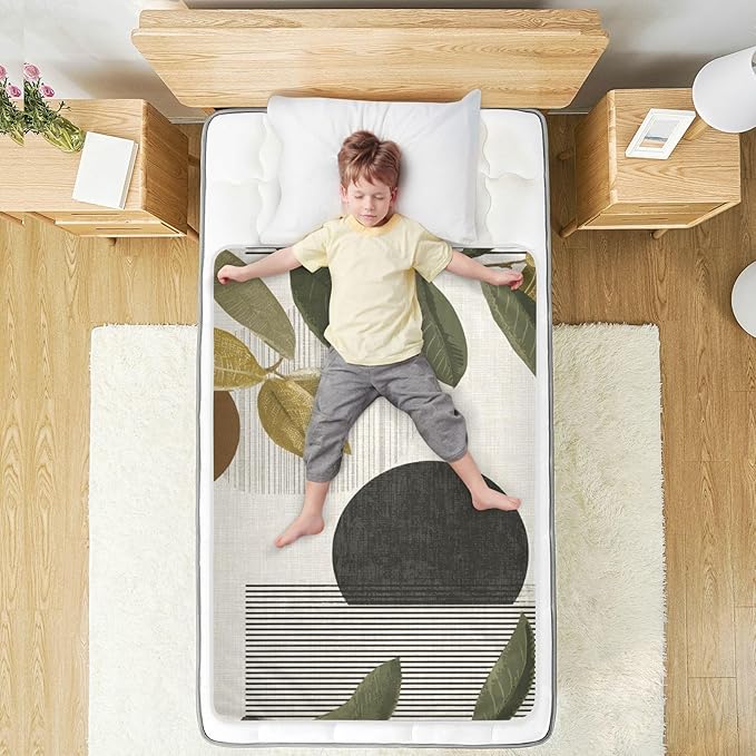 Waterproof Bed Pad Reusable Changing Pad Toddler Mattress Protector Large Pee Pad Baby Diaper Pad Soft Washable Liner Black Green Bohemian