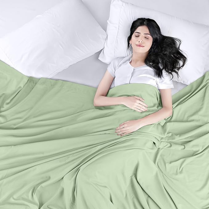 Utopia Bedding Flat Sheet - 1 Pack (Queen, Sage) - Soft Brushed Microfiber Fabric - Shrinkage & Fade Resistant Top Sheet - Easy Care Bed Sheet